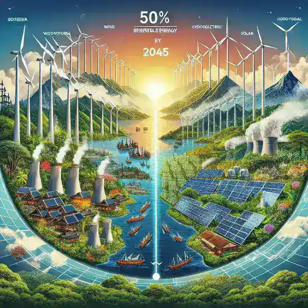 Indonesia Targetkan 50% Energi Terbarukan dalam Bauran Nasional pada 2045 Indonesia Targetkan 50% Energi Terbarukan dalam Bauran Nasional pada 2045