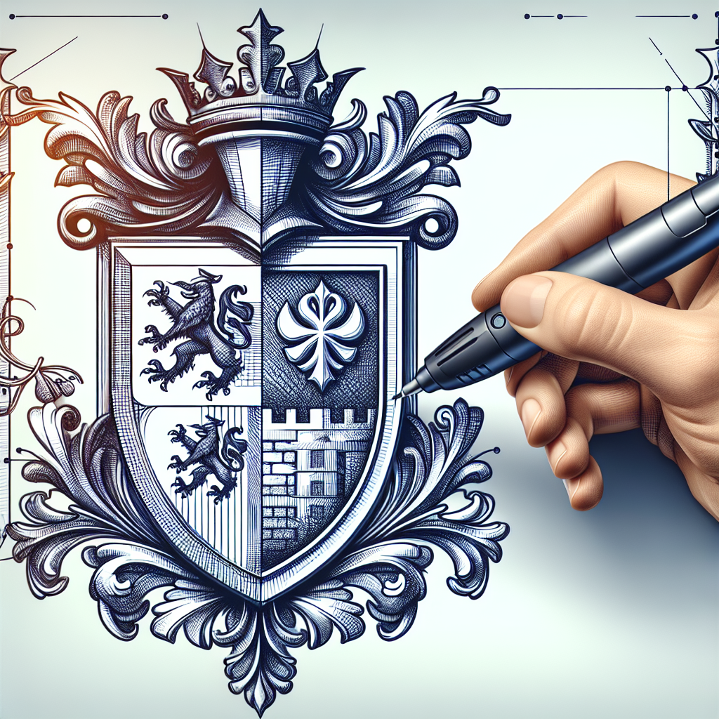 Bagaimana cara membuat simbol heraldik dan lambang yang detail dengan pena 3D?