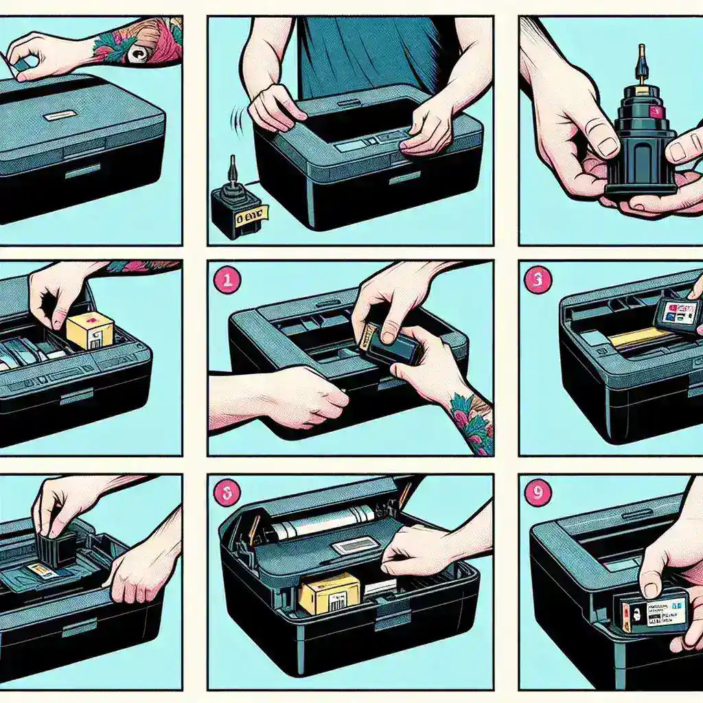 Bagaimana cara mengganti tinta atau toner pada printer portabel?